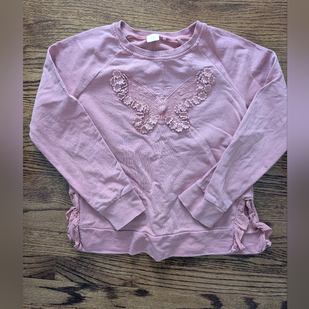 Next Pink Butterfly Kids Sweatshirt